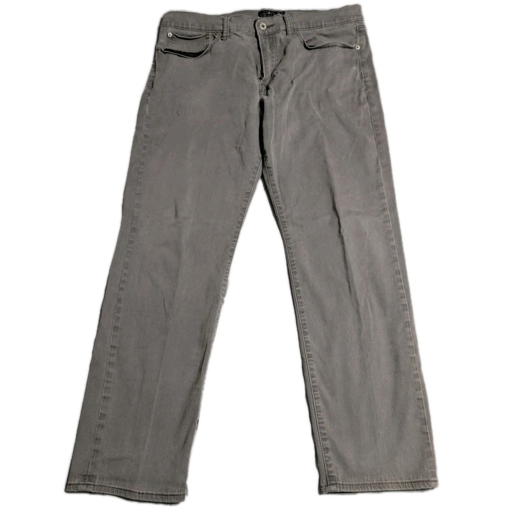 Lucky Brand 121 Heritage Slim Jeans Mens 38x29 Gray Stretch Denim Pants